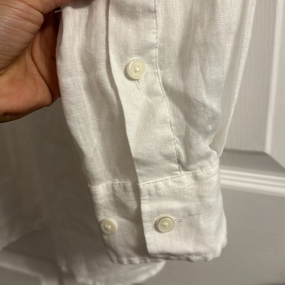 Wilfred Relaxed Linen Button-up Shirt (white, size 2XS), preloved - Picture 5 of 9